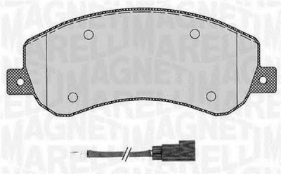 MAGNETI MARELLI 363916060272 -  Комплект тормозных колодок, дисковый тормоз